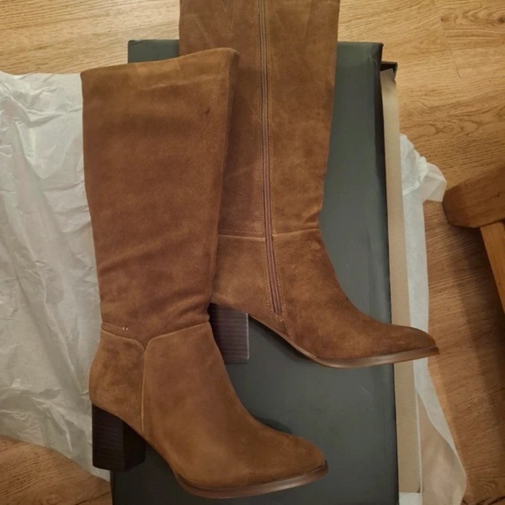 House of Harlow 1960 Brown Suede Heeled Boots
